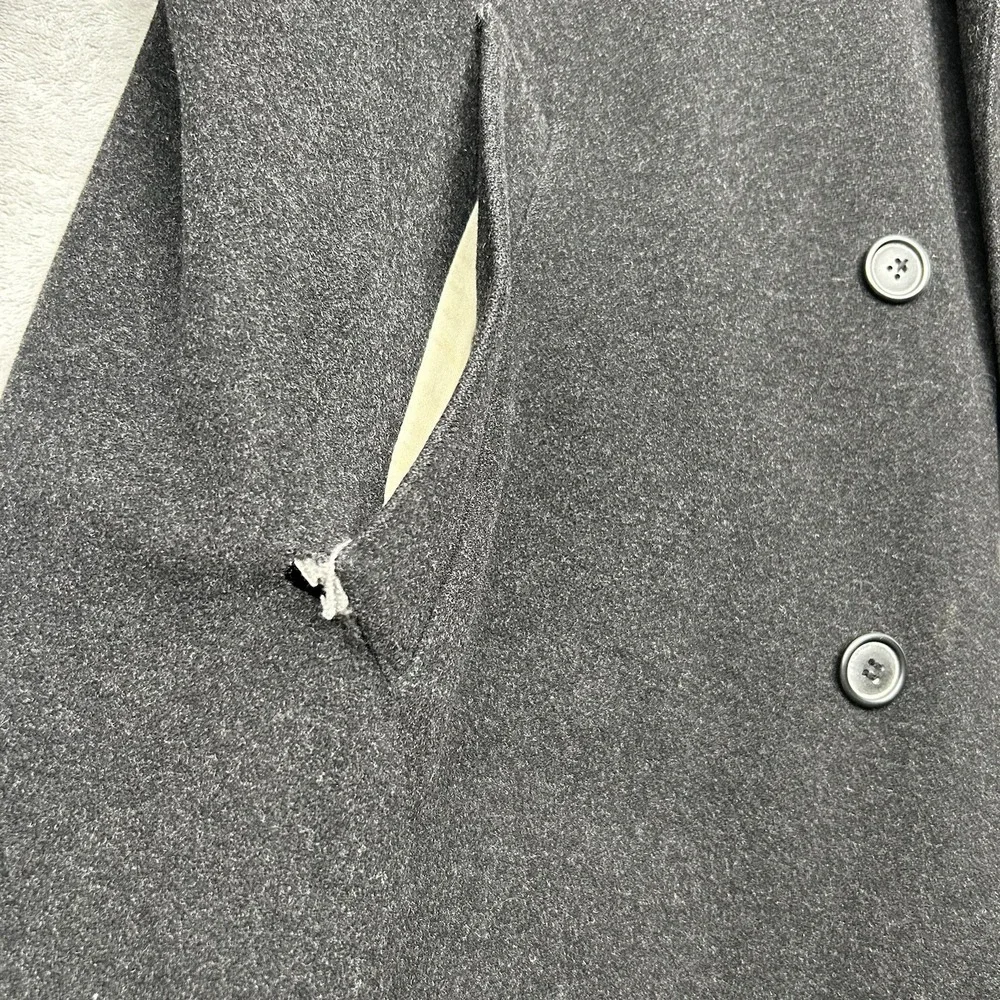 Bill Bass Mens Black Label Long Dress Coat Size 44L Lambswool - READ DESCRIPTION